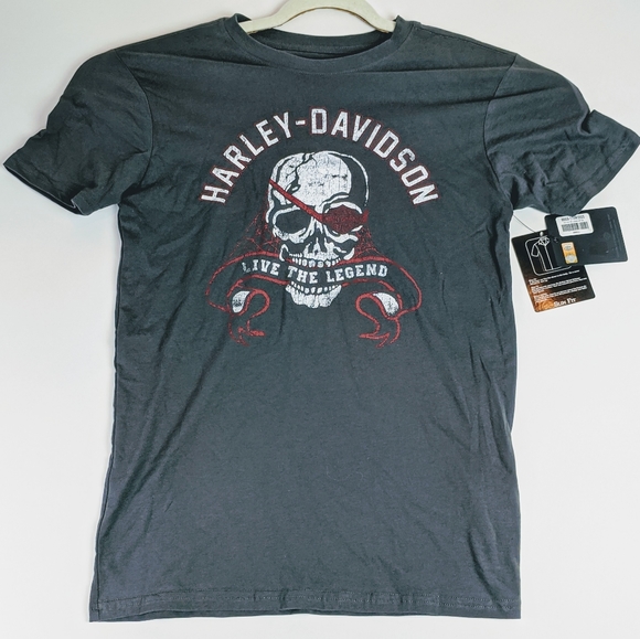 Harley Davidson Black Short Sleeve T Shirt Small - Picture 1 of 5